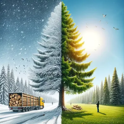 Волшебный зимний лес. Красивая и легкая аппликация - YouTube