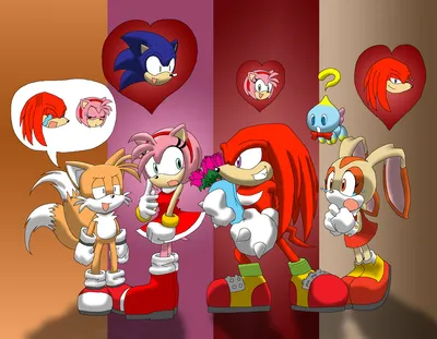 Фанарт - Наклз и цветы — Картинки и фанарт с Соником (Sonic the Hedgehog),  Shadow, Amy, фанперсонажи - Sonic World