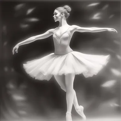 Цветный рисунок балерины балерина танцует минимальный фон цветный фон  балерины | Премиум Фото