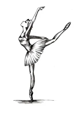 Балерина рисунок карандашом» — создано в Шедевруме