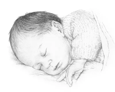 Рисунки новорожденных малышей - 72 фото