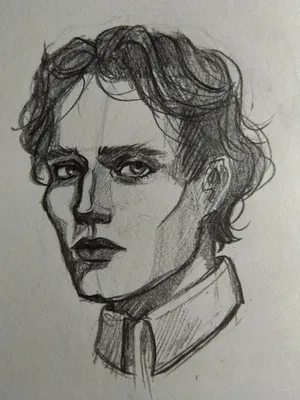 Красивый парень карандашом | Портретные зарисовки, Рисовать, Рисунки лица