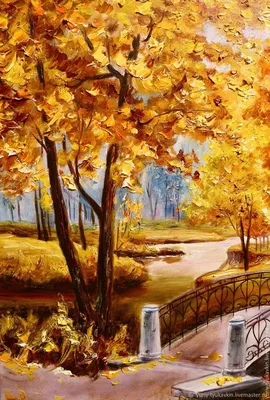 Картинка Осень Природа Озеро деревьев