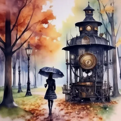 Как нарисовать ОСЕНЬ / Рисуем Осенний пейзаж цветными карандашами - YouTube