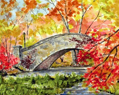Рисунок Осень в моем селе №66829 - «Природа родного края!» (05.02.2024 -  17:18)