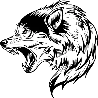 Стилизованный волк рисунок - 38 фото
