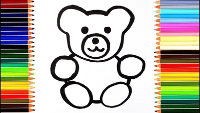 Легкий рисунок бурого медведя - 48 фото