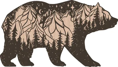 Просто нарисованный медведь | Пикабу