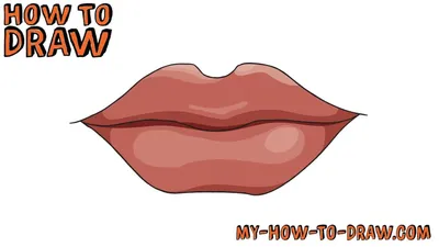 Нарисованные мультяшные губы - 60 фото