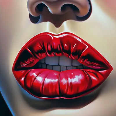 Мода вектор руки нарисованные женские губы Векторное изображение ©TAkhmet  122545558