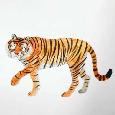 Как нарисовать Тигра поэтапно карандашом, красками и фломастерами | Тигр,  Рисовать, Арт-челлендж