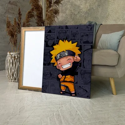 Купить Фигурная подушка чиби по аниме \"Наруто Узумаки\" / Pillow Naruto  Uzumaki, размер 44-46см с доставкой по России