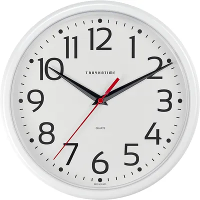 Часы настенные White под нанесение - цвет белый, материал дерево  (P-17125-60) - купить оптом | Адверти