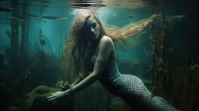 женщина в костюме русалки под водой, настоящие фотографии русалок,  Русалочка, рыбы фон картинки и Фото для бесплатной загрузки