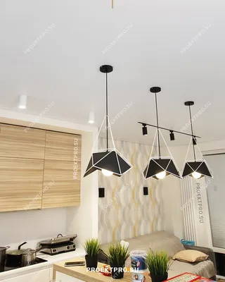 Натяжные потолки на кухне с подсветкой с беспылевой установкой и бесплатным  замером