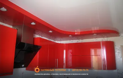 Натяжной потолок на кухне - виды дизайна в Кирове | Строй Комфорт