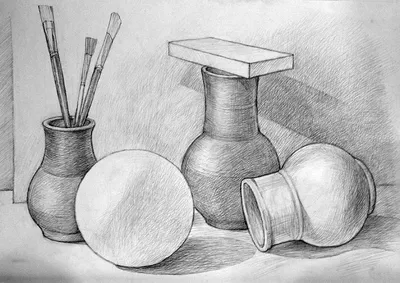 Рисунок ваза и яблоко - 72 фото