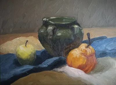 Картина \"Натюрморт с фруктами\" KOCO5, Кочержат Оксана - рисованные картины  на UkrainArt
