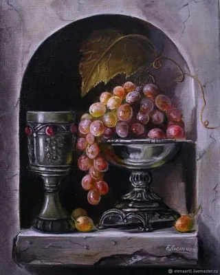Рисунок Натюрморт фрукты и ваза №230718 - «Искусство натюрморта»  (05.02.2024 - 00:13)