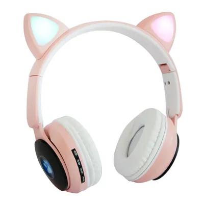 Детские наушники без проводов \"Wireless earphone ST77M\" Розовые, bluetooth  наушники с кошачьими ушками (VF) (ID#1732143969), цена: 590 ₴, купить на  Prom.ua