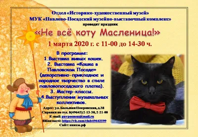 Не все коту масленица» в культурном центре «Строгино» – события на сайте  «Московские