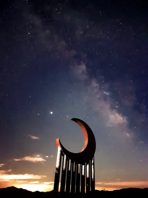 Ночное небо с луной и звездами (49 фото) - 49 фото