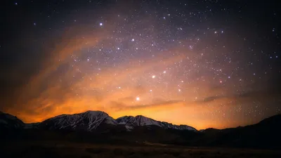 Ночное небо, звезды светят очень …» — создано в Шедевруме