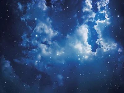 Скачать обои Голубое небо над облаками на рабочий стол из раздела картинок Обои  на телефон