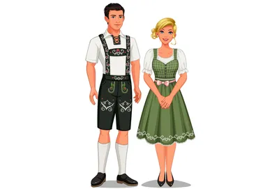 Немецкий народный костюм. Дети