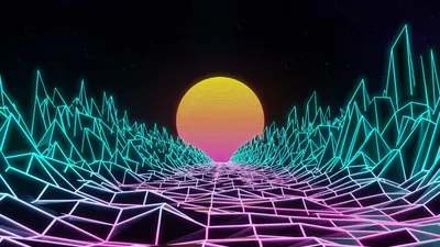 Живые обои Neon forest - Wallpaper Engine