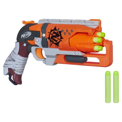 NERF Zombie Strike REVREAPER Blaster with Top Clip, Rev-Fire and 10 Elite  Darts | eBay