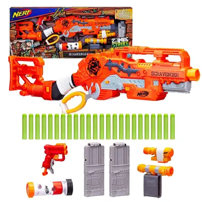 Toy Guns Blaster Nerf Zombie Strike Reaver NERF E0311 Weapons with plastic  balls hobby Toys Hobbies Outdoor Fun Sports