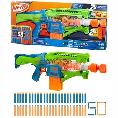 Hasbro Бластеры Nerf Elite 2.0 Double Punch Двойной удар Пусковая установка  Нерф F6363 купить в Москве | Доставка по России.