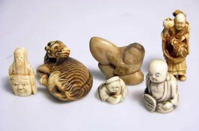 Японские фигурки Нэцкэ: фото, значение, цена, описание и их толкование |  Нэцкэ, Художественные скульптуры, Статуэтка