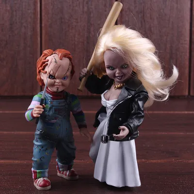 Тиффани и Чаки фигурки: купить коллекционные игрушки из фильма Невеста Чаки  в интернет магазине Toyszone.ru