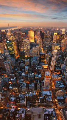 Pictures Manhattan New York City USA Megapolis Evening 1080x1920