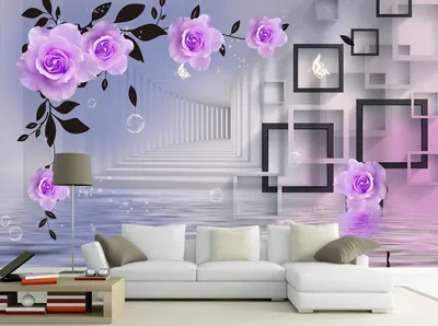 Купить комплект штор с тюлем и подхватами нежно-фиолетового цвета по цене  8650 руб. с доставкой по Москве и России - интернет-магазин «LookDoma»