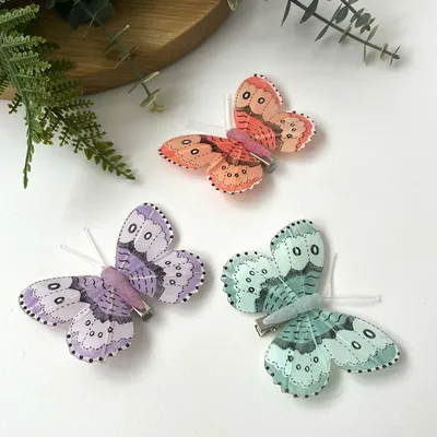 Набор хлопка бабочки нежно-розовые 5 шт. №988395 - купить в Украине на  Crafta.ua