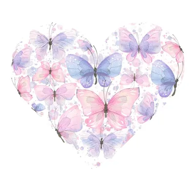 Розовые бабочки на прозрачном фоне - фото и картинки abrakadabra.fun