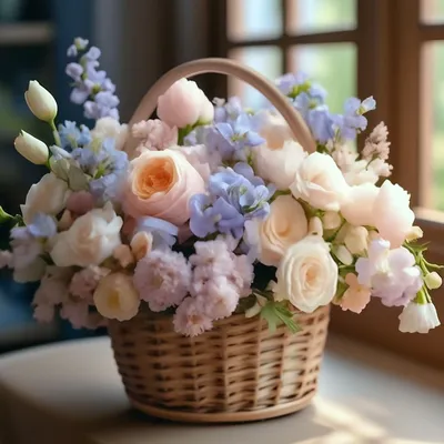 Фотообои \"Нежные цветы в вазе\" - Арт. 170832 | Купить в интернет-магазине  Уютная стена