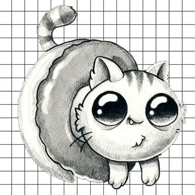 Рисунки котиков милых и няшных - 60 фото