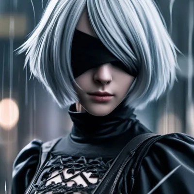 Yorha type b из игры nier …» — создано в Шедевруме