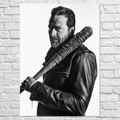 Плакат \"Ниган (Джеффри Дин Морган), Ходячие Мертвецы, Jeffrey Dean Morgan,  The Walking Dead, TWD\", 60×43см (ID#1968745886), цена: 190 ₴, купить на  Prom.ua