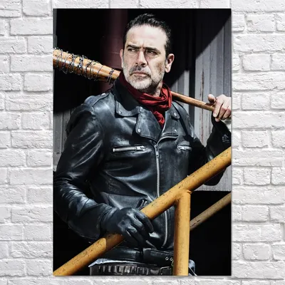 Плакат \"Ниган (Джеффри Дин Морган), Ходячие Мертвецы, Jeffrey Dean Morgan,  The Walking Dead, TWD\", 60×40см (ID#1968745902), цена: 190 ₴, купить на  Prom.ua