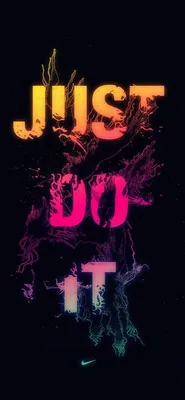 Live wallpaper Nike logo with the inscription: just do it / interface  personalization
