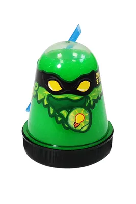 Слайм \"Ninja\", зеленый, светится в темноте, 130г, – купить в  интернет-магазине, цена, заказ online