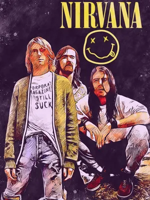 Купить постер (плакат) Nirvana на стену для интерьера (артикул 168563)