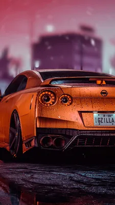 NIssan Skyline GTR R35, мустанг, спортивная машина Обои 1080x2400 Samsung  Galaxy A51, S21, A71, A31 / Xiaomi Redmi Note 9 Pro, Redmi Note 9S, Poco X3  / Honor 30, 10X Lite / OnePlus 8, 8T