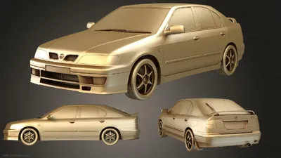 Vehicles - Nissan Primera (Mk2) (P11) GT 1997, CARS_2774. 3D stl model for  CNC