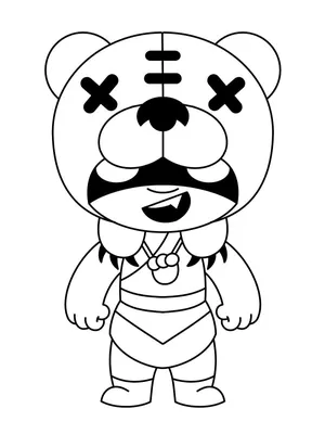 Brawl Stars Nita coloring page - Download, Print or Color Online for Free